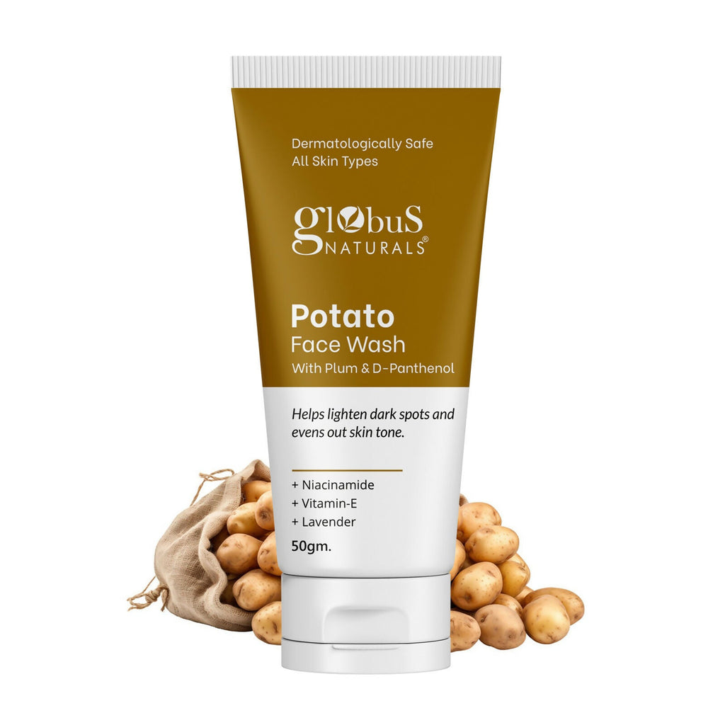 Globus Naturals Potato Face Wash with Plum & D-Panthenol | Grocsy