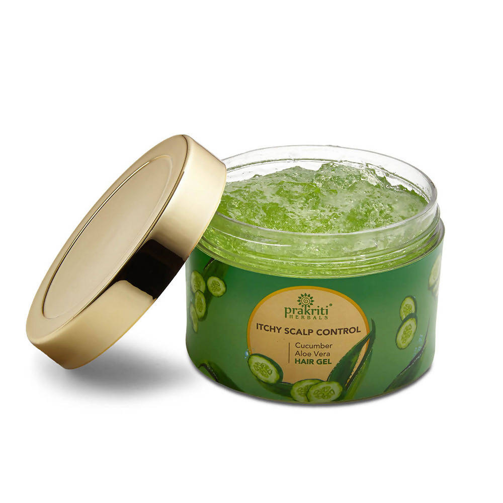 Prakriti Herbals Itchy Scalp Control Cucumber Aloe Vera Hair Gel | Grocsy