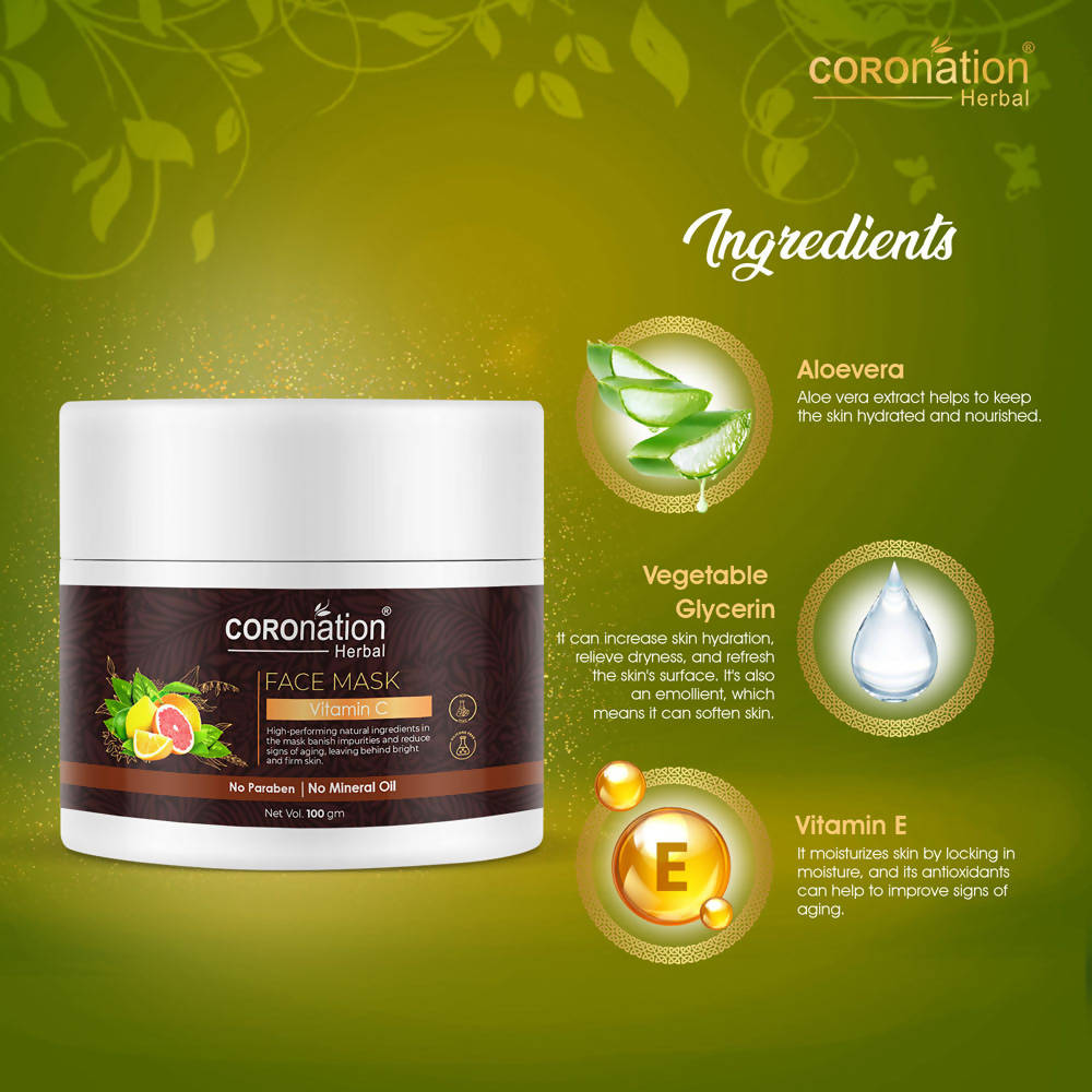 Coronation Herbal Vitamin C Face Mask | Grocsy