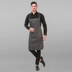 Kodenipr Club Kitchen Chef Apron For Men & Women-Chalk-Stripe | Grocsy