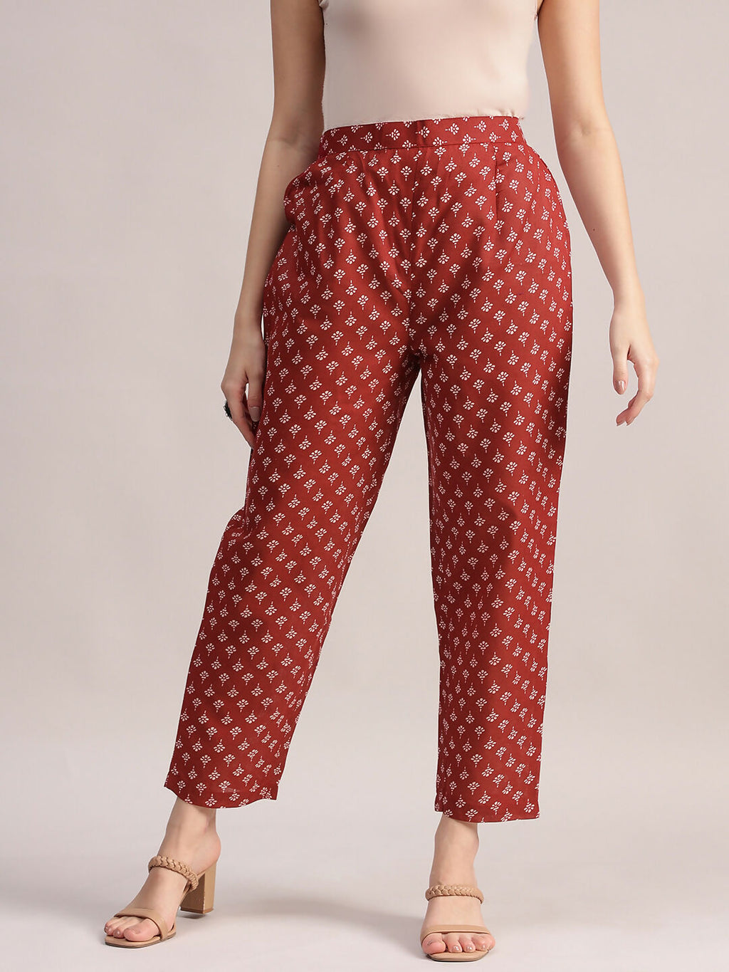 Aavyora Women Maroon Floral Printed Kurta with Printed Pants & Dupatta Set | Grocsy