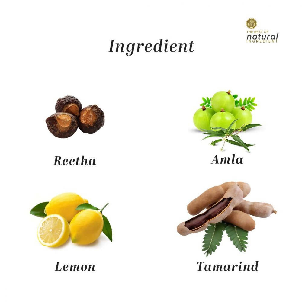 Khadi Natural Lemon & Tamarind Hair Cleanser | Grocsy