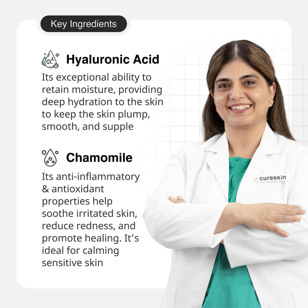 Cureskin Nourish Body Wash - Hydrates & Sooths with Hyaluronic Acid, Chamomile and Aloe | Grocsy
