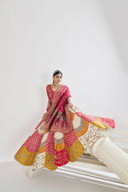 Kesar Fab White Banarasi Silk Embroidered Lehenga | Grocsy