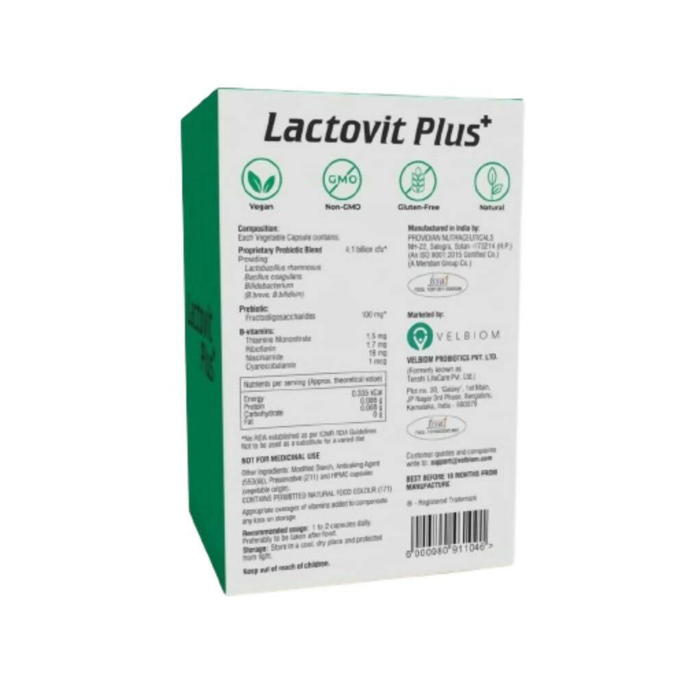 Velbiom Lactovit Plus Probiotics For Men | Grocsy