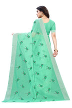 Vamika Green Chanderi Designer Saree (SERIN GREEN) | Grocsy