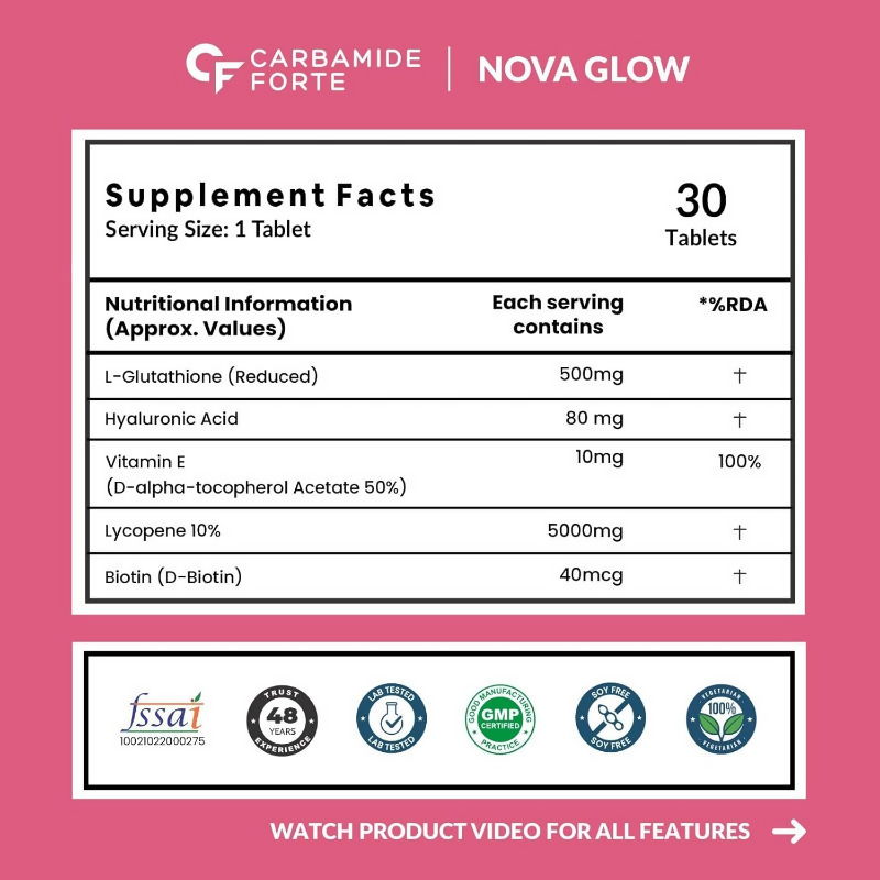 Carbamide Forte L-Glutathione Reduced+ Tablets | Grocsy