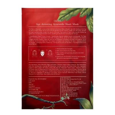 Forest Essentials Ojas Age Arresting Ayurvedic Sheet mask | Grocsy