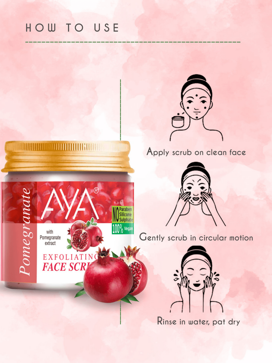 AYA Pomegranate Exfoliating Face Scrub | Grocsy
