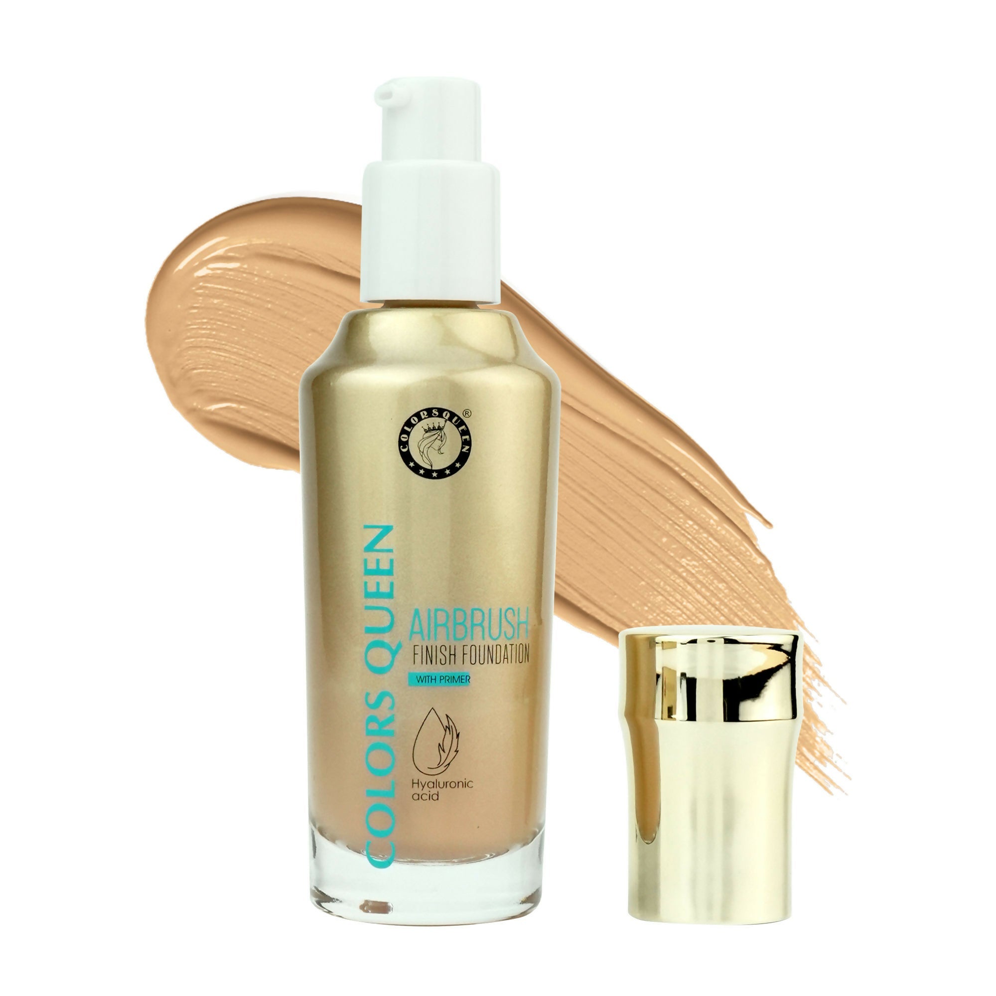 Colors Queen Airbrush Foundation With Primer - Natural Beige | Grocsy