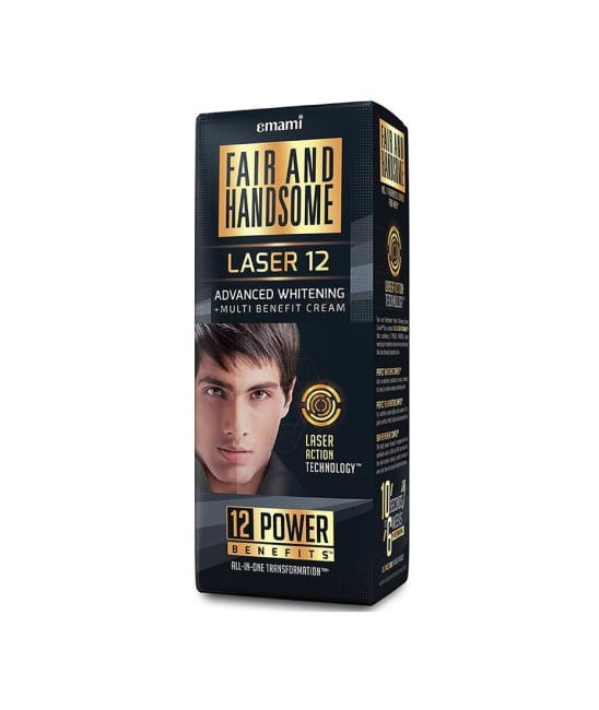 Emami Fair and Handsome Laser 12 Advanced Whitening and Multi Benefit Cream | Grocsy