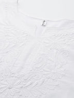 Yufta Embroidered Cotton Kurta | Grocsy