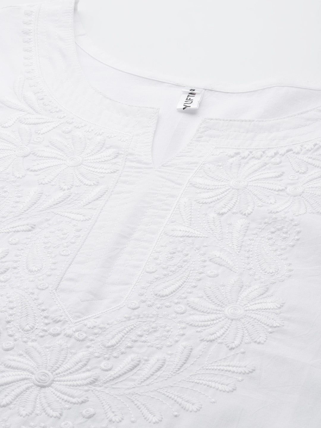 Yufta Embroidered Cotton Kurta | Grocsy
