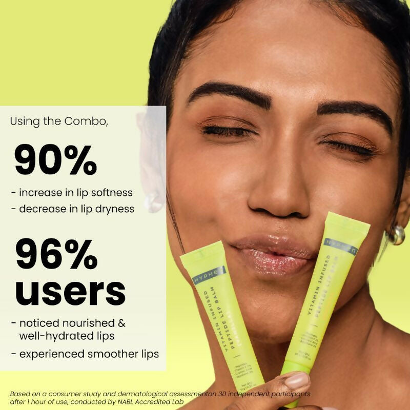 Hyphen By Kriti Sanon Juicy Lips Or Nothing Lip Care Combo For Dry & Chapped Lips, Hydrates & Moisturizes | Grocsy