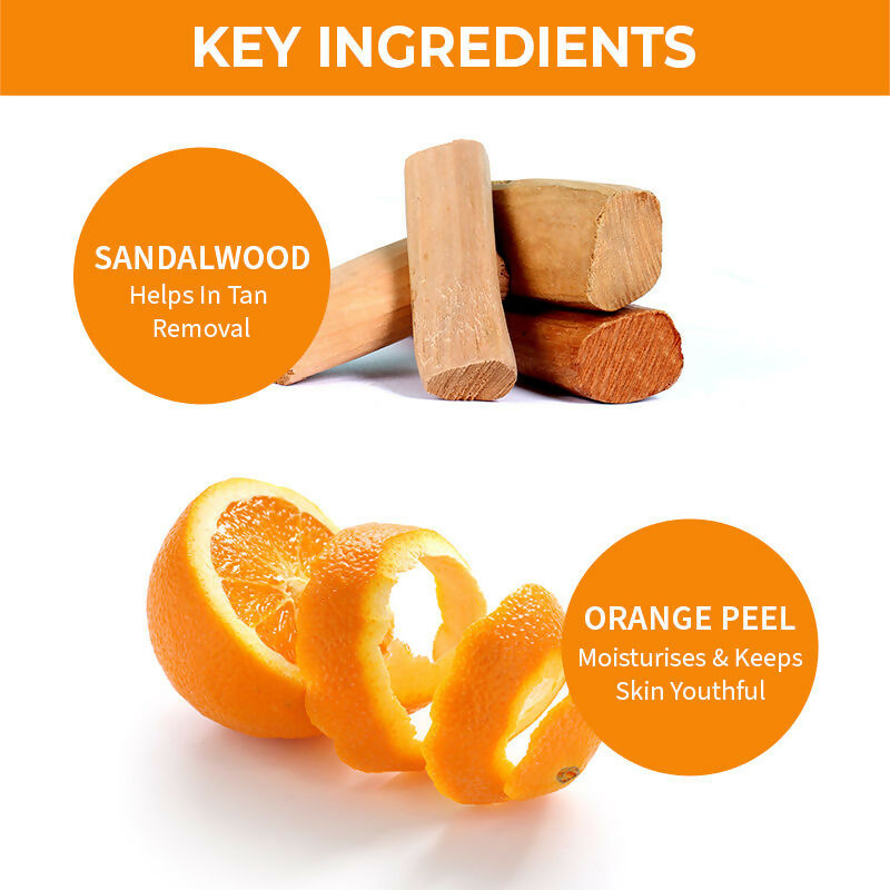 Nykaa Naturals Sandalwood & Orange Peel Face Wash for Tan Removal | Grocsy