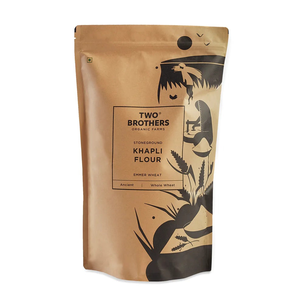 Two Brothers Organic Farms Khapli Flour | Grocsy
