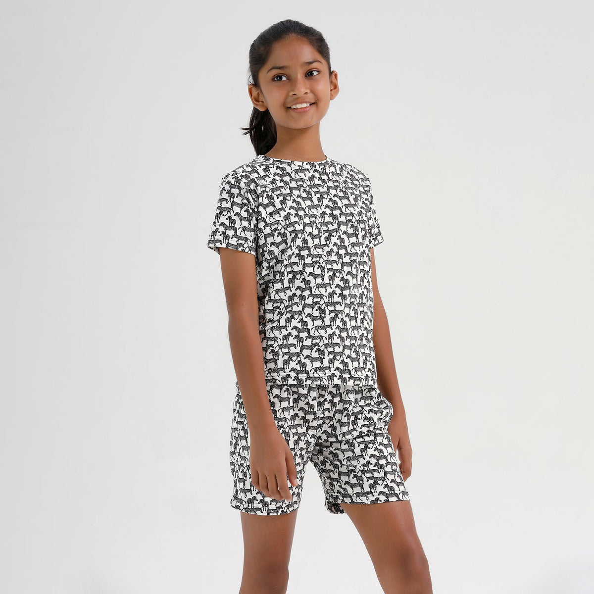 Chilins Kids Girls Cotton Co-ord set Printed | Grocsy