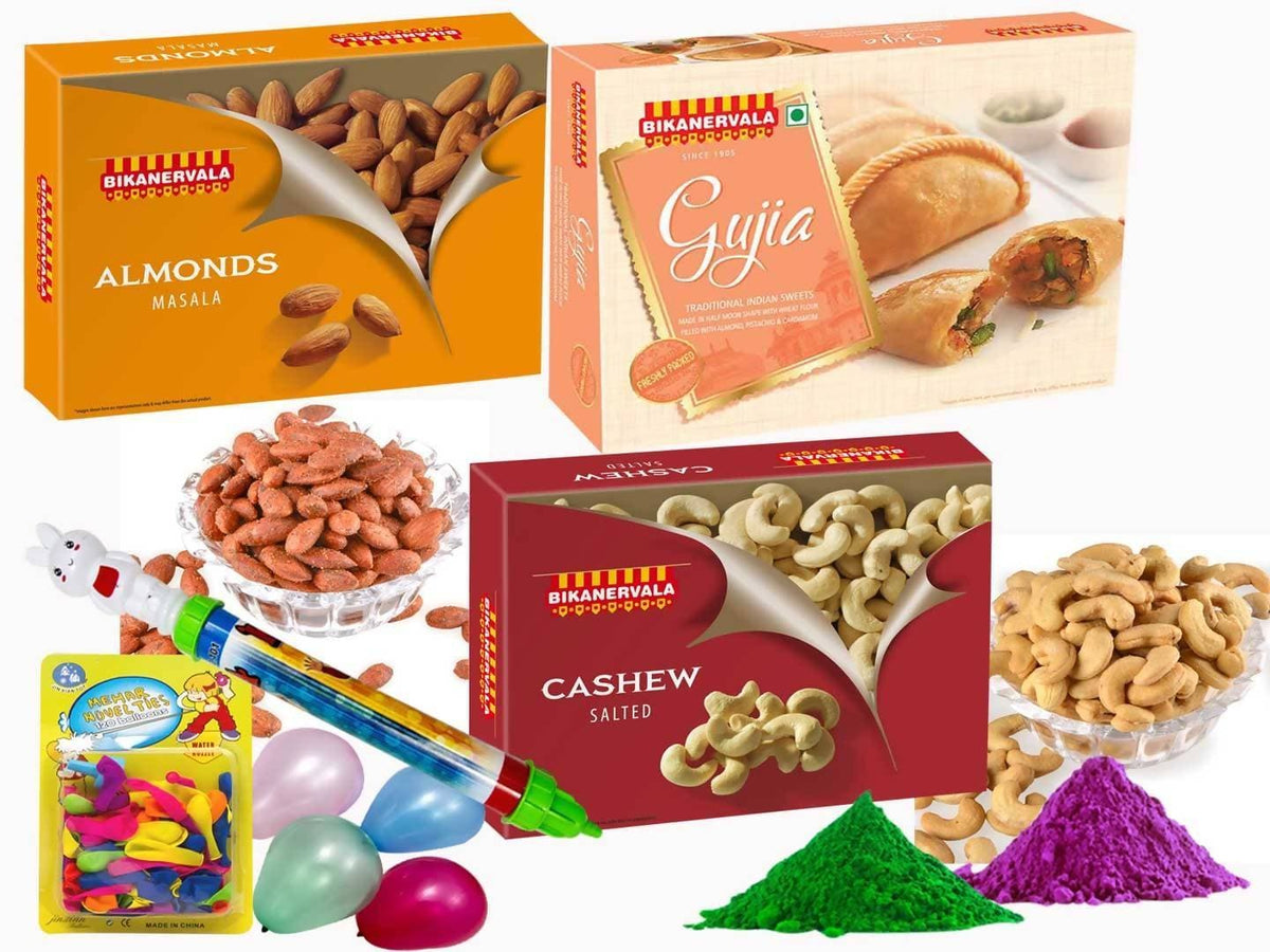 Bikano Masala Kaju And Badam Holi Gift | Grocsy