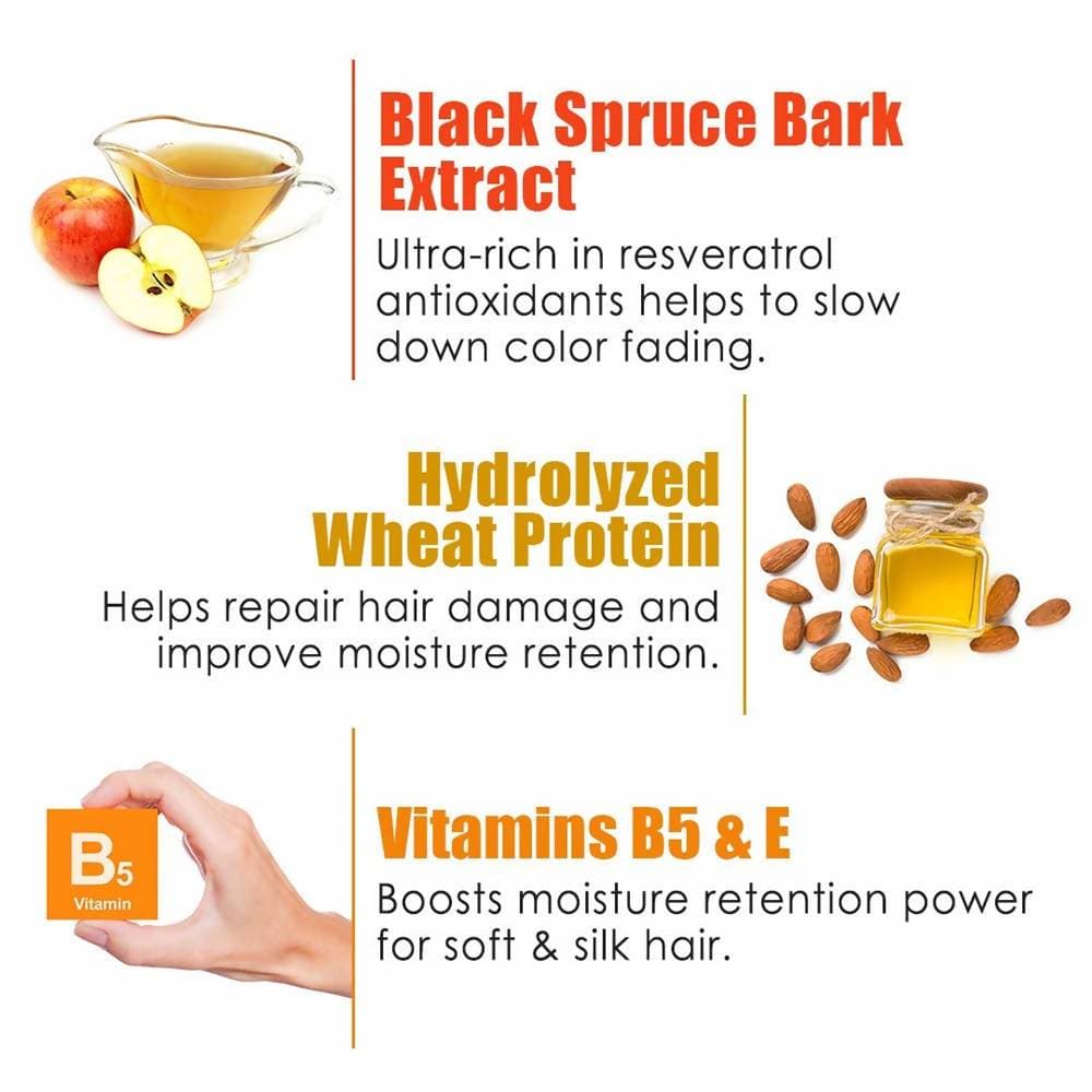 Wow Skin Science Black Spruce Bark Extract, Vitamin B5 & E Hair Mask | Grocsy