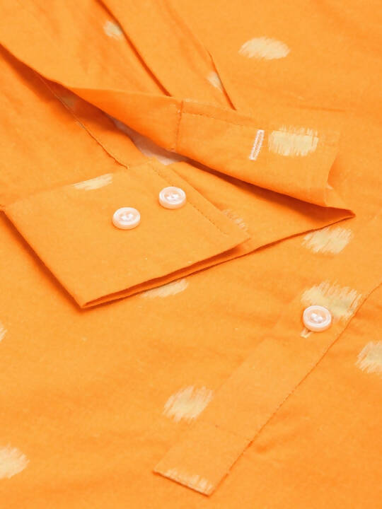Mustard Men Pure Cotton Relaxed Opaque Printed Casual Shirt - Mahotsav | Grocsy