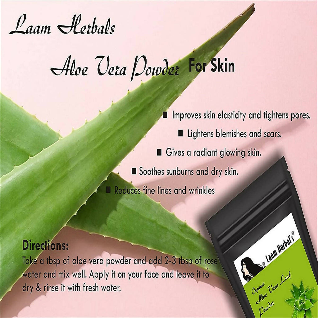 Laam Herbal's Rose Petal, Orange Peel, Multani Mitti, Aloe Vera, Neem Leaf, Sandalwood Powder | Grocsy