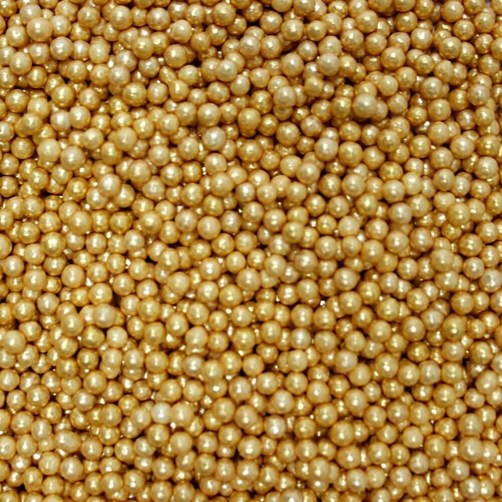 Confect English Gold Disco Balls Sprinkles 3 MM | Grocsy