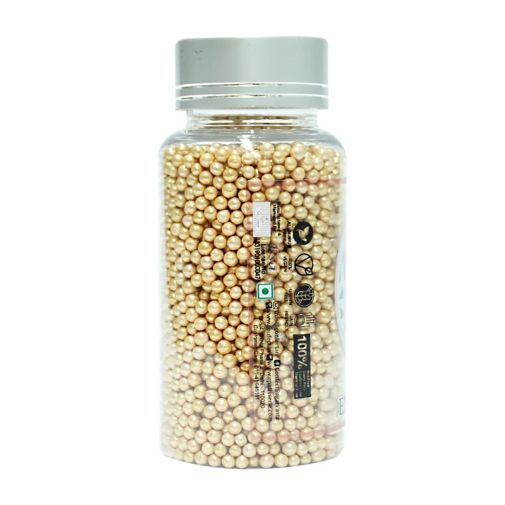 Confect English Gold Disco Balls Sprinkles 3 MM | Grocsy