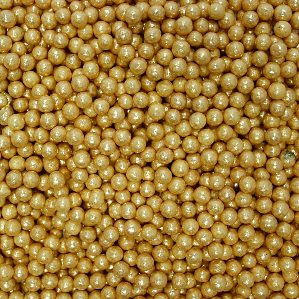 Confect English Gold Disco Balls Sprinkles 4 MM | Grocsy