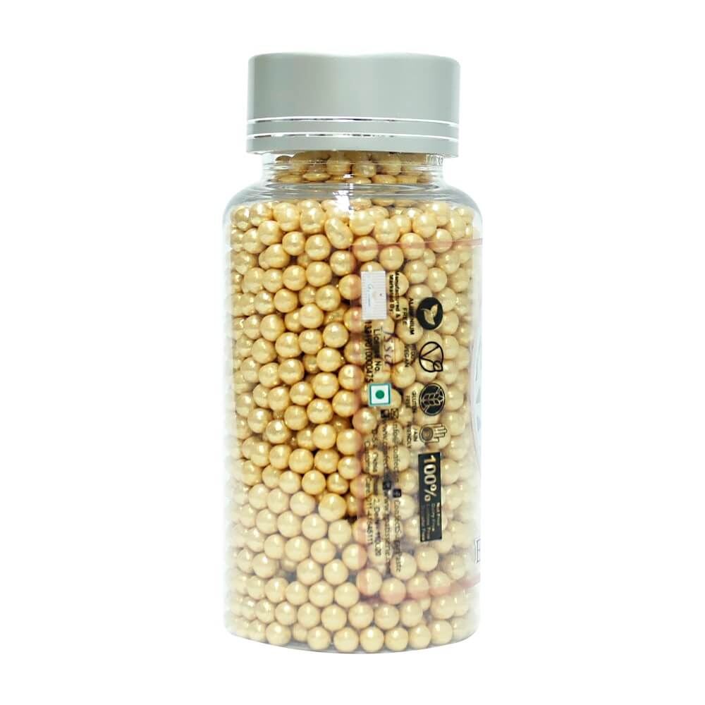 Confect English Gold Disco Balls Sprinkles 4 MM | Grocsy