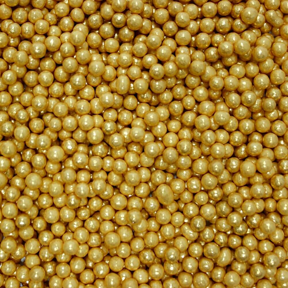 Confect English Gold Disco Balls Sprinkles 5 MM | Grocsy