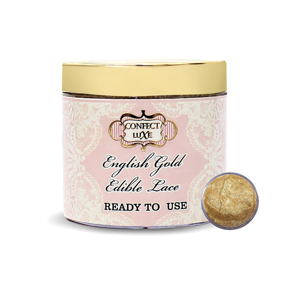 Confect English Gold | Edible Lace | Grocsy