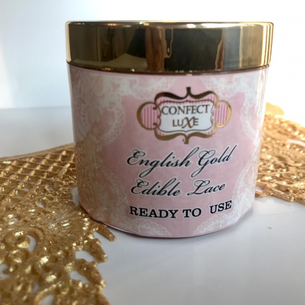 Confect English Gold | Edible Lace | Grocsy