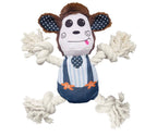 Foodie Puppies Monkey Crinkle Paper Rope Plush Toy for Dogs | Grocsy