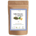 Satvi Wellness Milk Thistle Ginger Tea | Blend of Milk Thistle Ginger Tea Bags | Herbal Tea | Grocsy