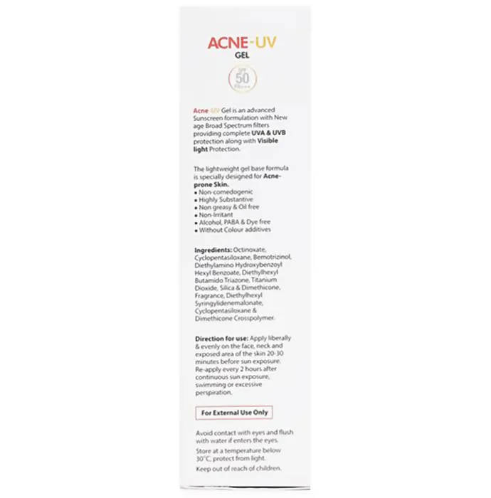 Ipca Acne UV Gel SPF 50 | Grocsy