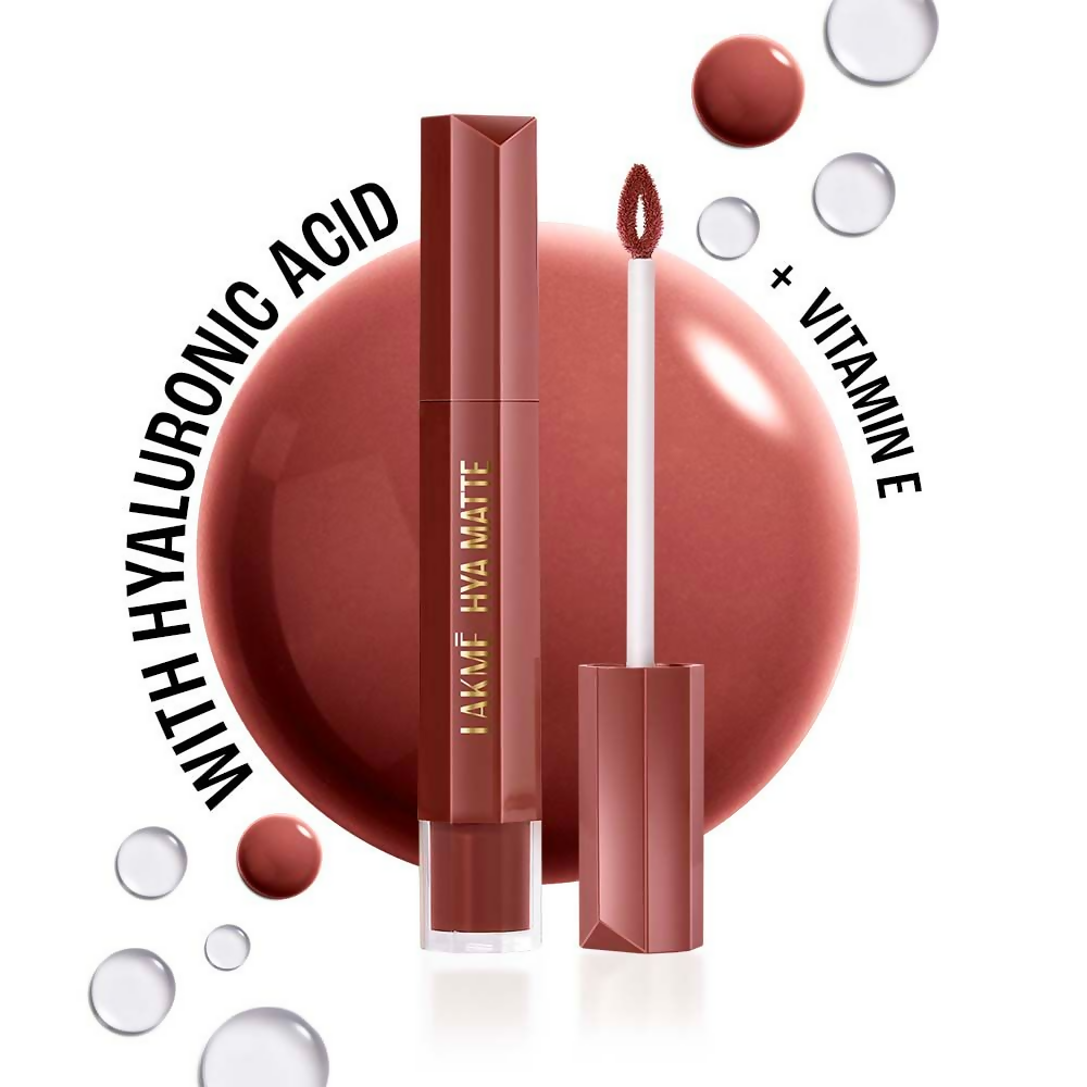 Lakme 9to5 Hya Matte Liquid Lipstick + Hyaluronic Acid - Vacation Nude | Grocsy