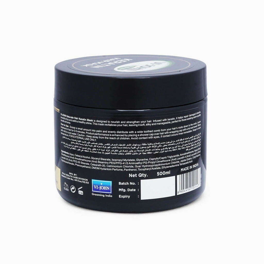 VI-JOHN Naturale Keratin Hair Mask for Friz Controal, Straightens & Shines | Grocsy