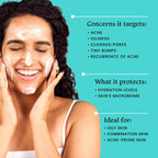 Foxtale 2% Salicylic Acid Acne Control Cleanser For Oily And Acne Prone Skin - Reduces Pimples and Breakouts | Grocsy