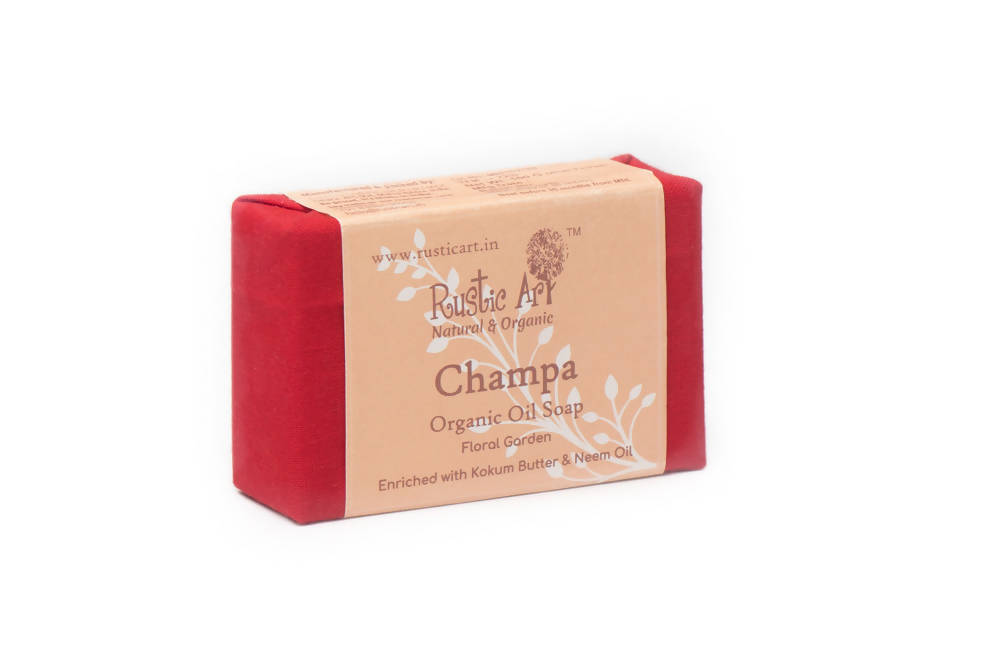 Rustic Art Champa Organic Oil Soap | Grocsy
