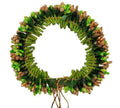 Green & Gold Pollens Hair Gajra | Grocsy