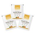 TAC - The Ayurveda Co. Ubtan Serum Sheet Mask | with Sandalwood, Saffron & Turmeric | Grocsy