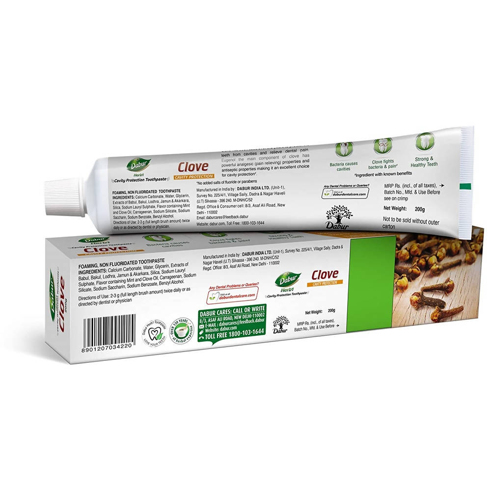 Dabur Herb'l Clove - Cavity Protection Toothpaste | Grocsy
