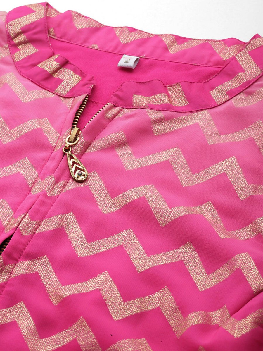 Ahalyaa Women's Traditional Wear Co-ods - Pink | Grocsy