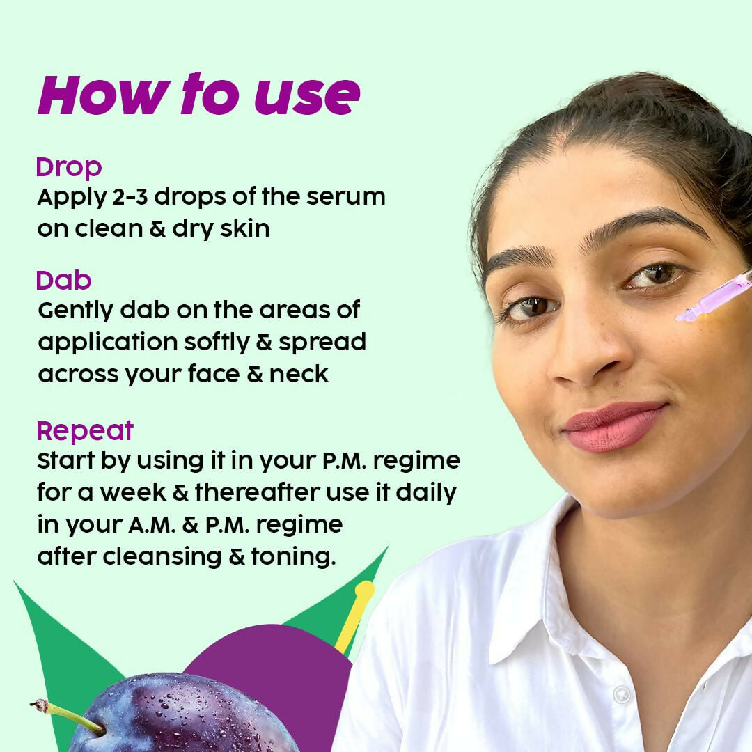 PLIX The Plant Fix 2% Salicylic Acid Jamun Active Acne Control Dewy Serum For Active Acne & Dark Spot Reduction | Grocsy