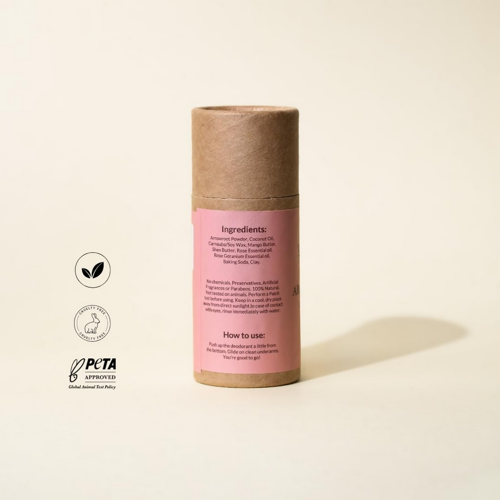 The Bare Bar Absolute Rose Deodorant Cream Stick | Grocsy
