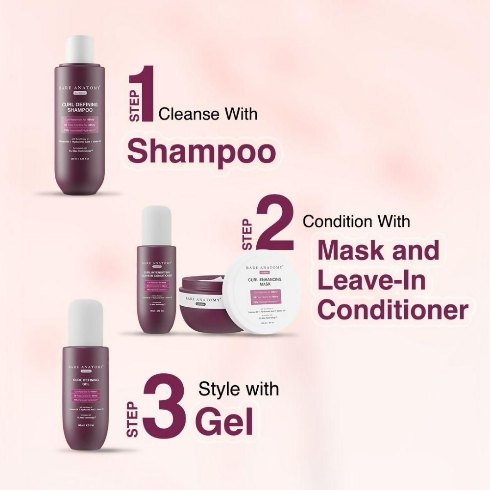 Bare Anatomy Curl Defining Shampoo + Mask + Leave In Conditioner | Grocsy