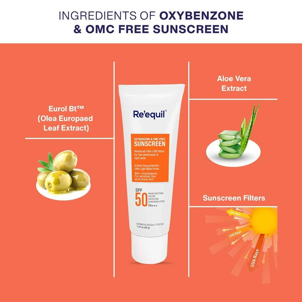 Re'equil Oxybenzone And OMC Free Sunscreen | Grocsy