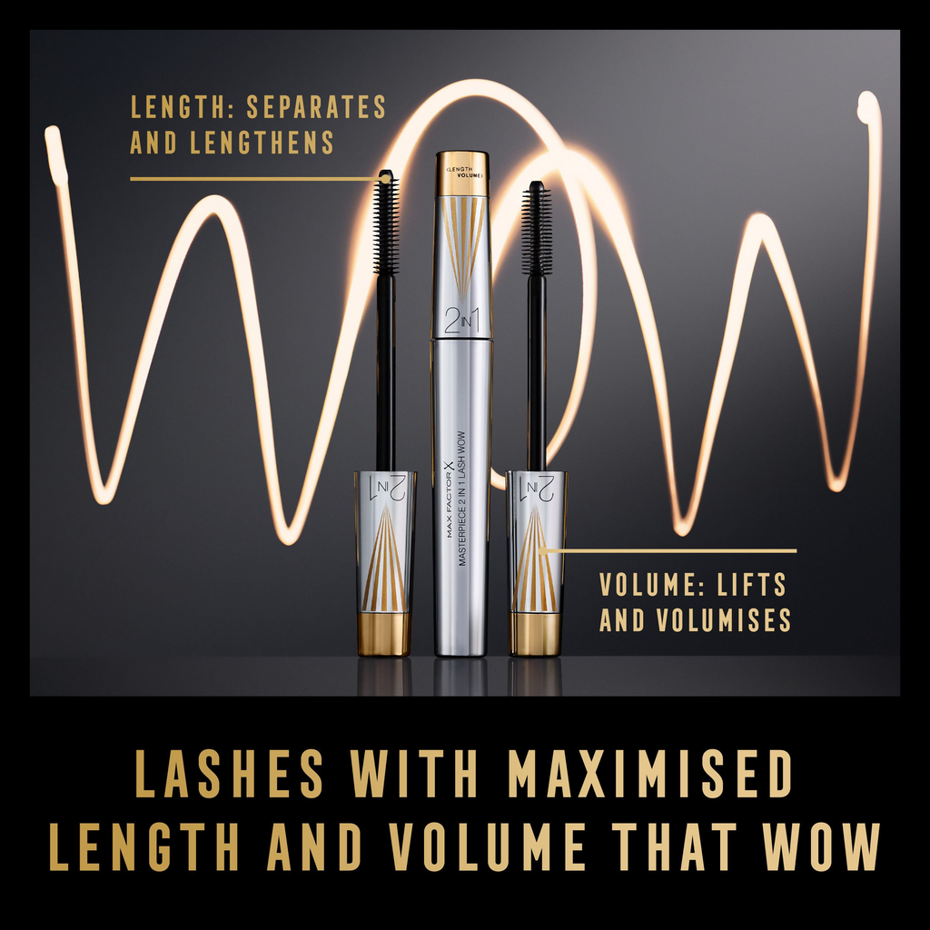 Max Factor Masterpiece 2 In 1 Lash Wow Mascara - 001 Black | Grocsy