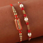 Pearl & Capsule Rakhi With 5 Star | Grocsy