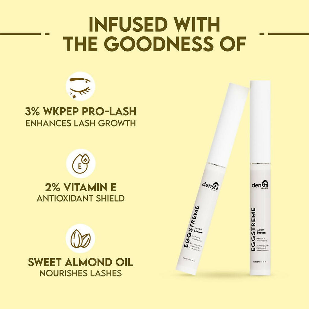 Clensta Eggstreme Eyelash Serum | Grocsy